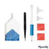 Diamond Painting Framed - Close-up tools - Heart Graffiti