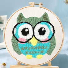 Load image into Gallery viewer, Punch Needle Kit - Owl with Glasses