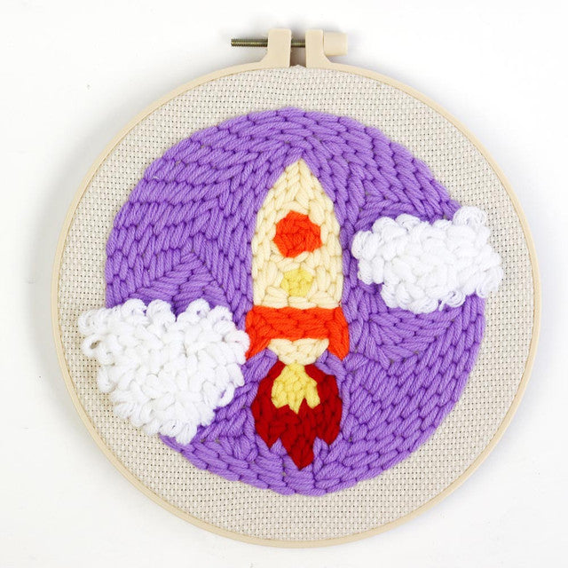 Punch Needle Kit Rocket Figured'Art