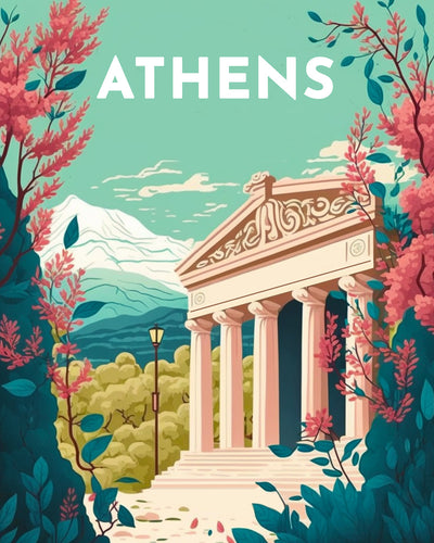 Diamond Painting - Travel Poster Athens