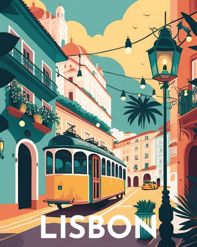 Diamond Painting - Travel Poster Lisbon