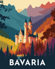 Load image into Gallery viewer, Paint by Numbers - Travel Poster Bavaria