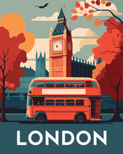 Load image into Gallery viewer, Paint by Numbers - Travel Poster London