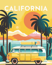 Load image into Gallery viewer, Paint by Numbers - Travel Poster California