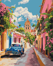 Load image into Gallery viewer, Paint by numbers kit Classic Car in Mexico City Figured&#39;Art