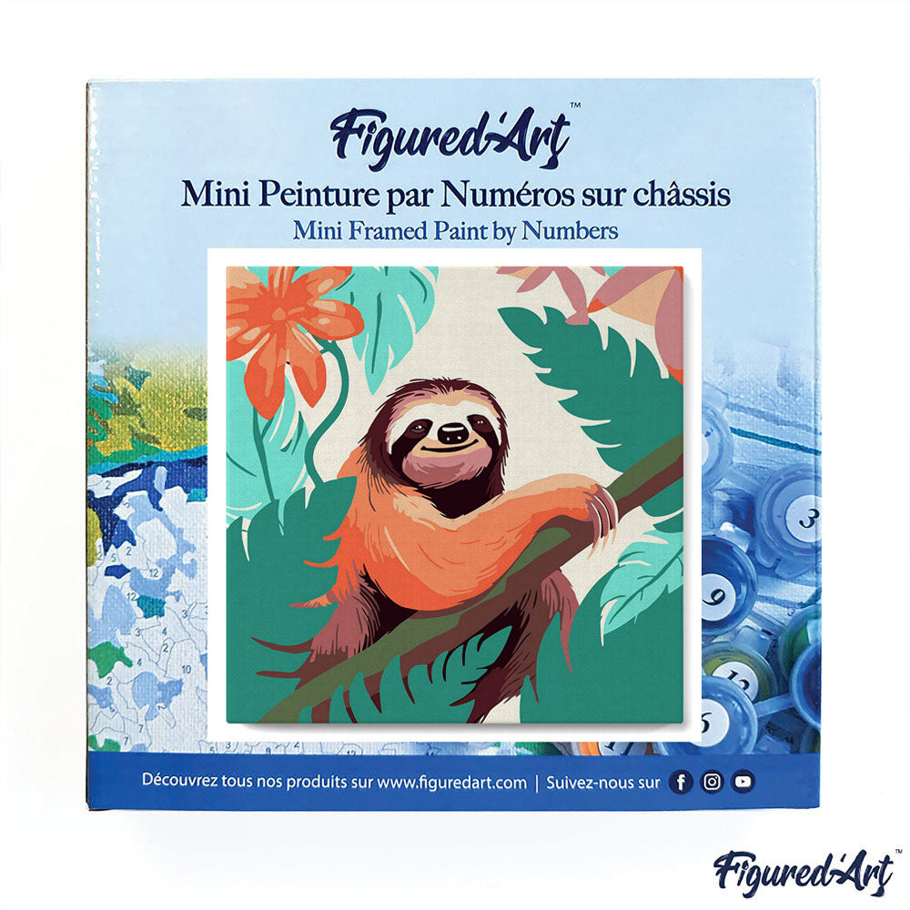 Paint by Number Happy Sloth Colorific Canvas Kit