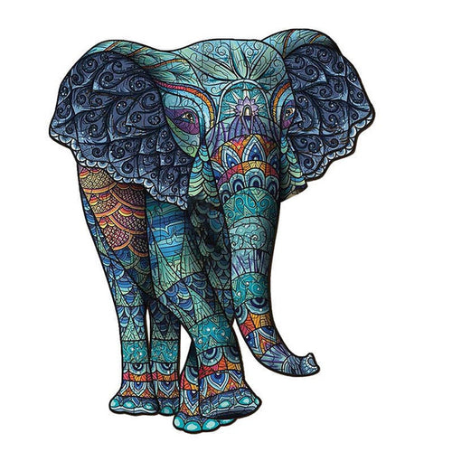 Wooden Puzzle - Serene Elephant