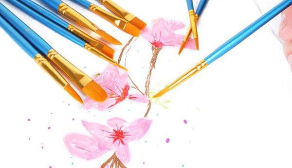 Set of 10 High Quality Paint Brushes