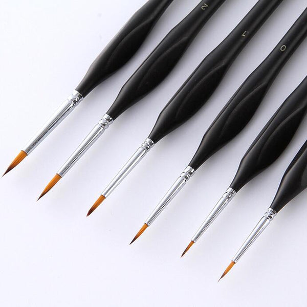 Set of 6 High Quality Professional Paint Brushes