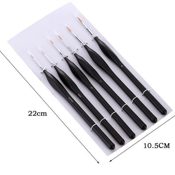 Set of 6 High Quality Professional Paint Brushes
