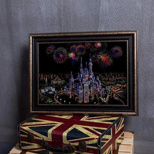 Scratch Painting - Shanghai City