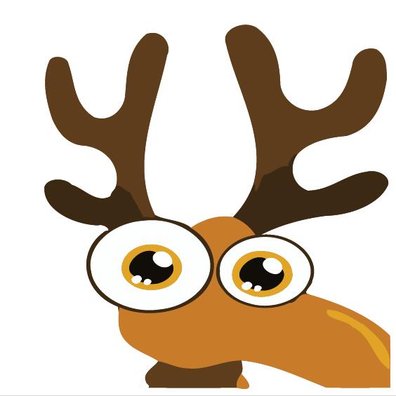 Paint by numbers | Children Painting kit Crazy Deer | kids easy | Figured'Art