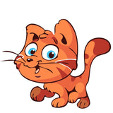 Paint by numbers | Children Painting kit Orange Cat with blue eyes | kids easy | Figured'Art