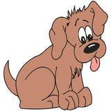 Paint by numbers | Children Painting kit Brown Dog | kids easy | Figured'Art