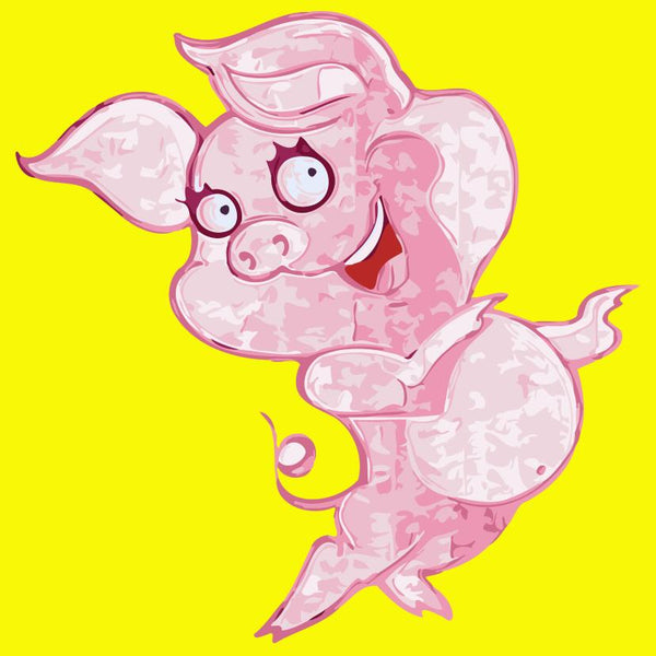 Paint by numbers | Children Painting kit Cute Pig | kids easy | Figured'Art