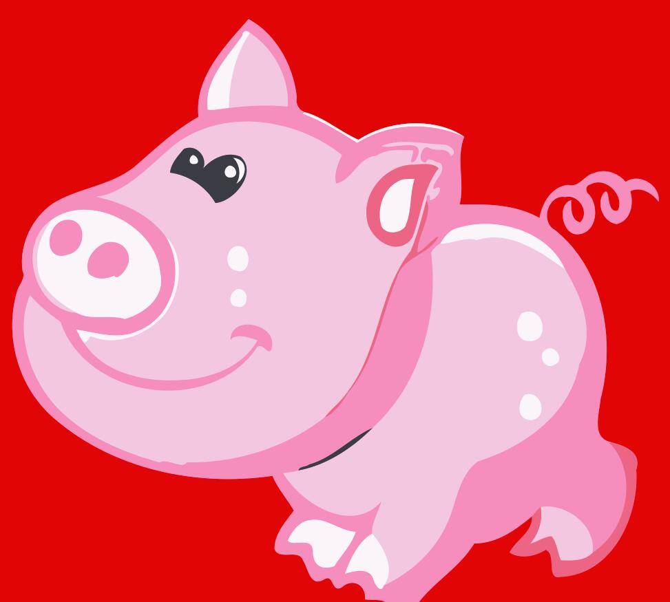 Paint by numbers | Children Painting kit Happy Pig | kids easy | Figured'Art