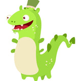 Paint by numbers | Children Painting kit Green dinosaur | kids easy | Figured'Art