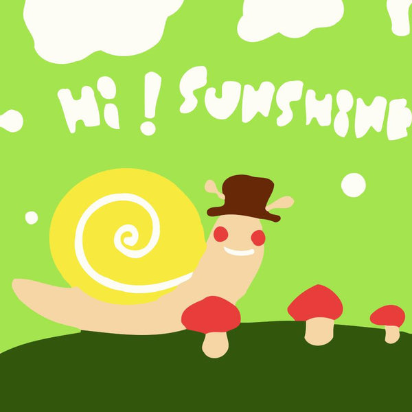 Paint by numbers | Children Painting kit Snail and Mushrooms | kids easy | Figured'Art