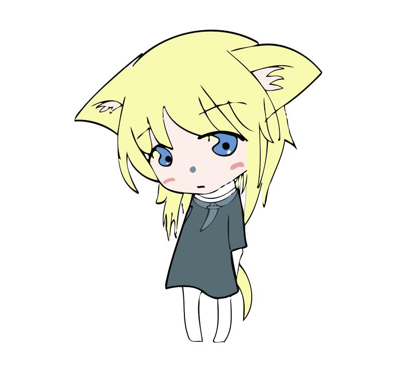 Paint by numbers | Children Painting kit Blonde girl | kids easy | Figured'Art