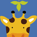 Paint by numbers | Children Painting kit Giraffe and leaf | kids easy | Figured'Art