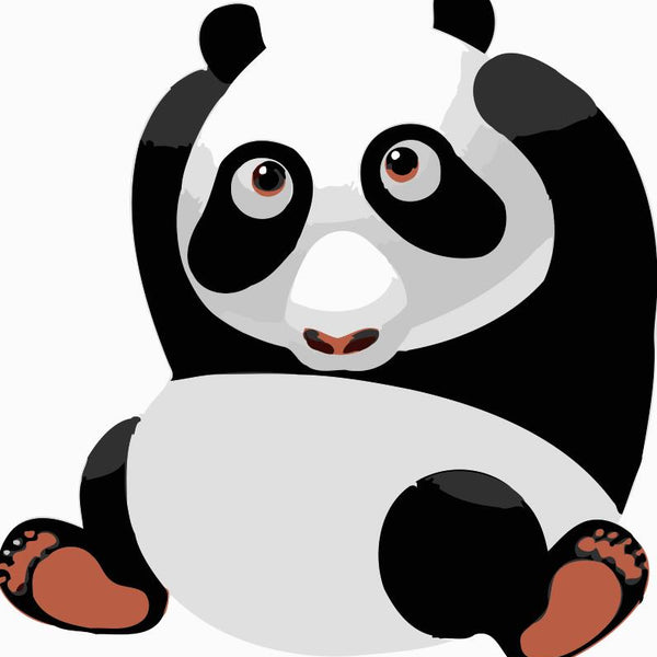 Paint by numbers | Children Painting kit Big Panda | kids easy | Figured'Art