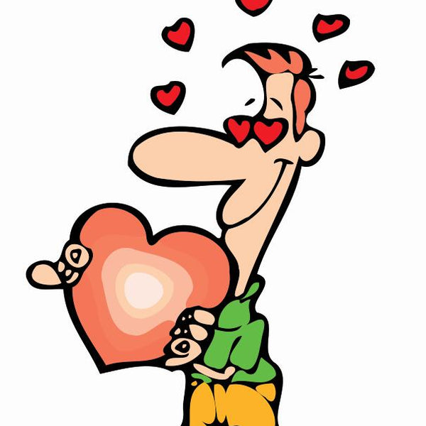 Paint by numbers | Children Painting kit Man in love | kids easy | Figured'Art