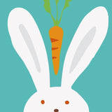 Paint by numbers | Children Painting kit Rabbit and carrot in the air | kids easy | Figured'Art