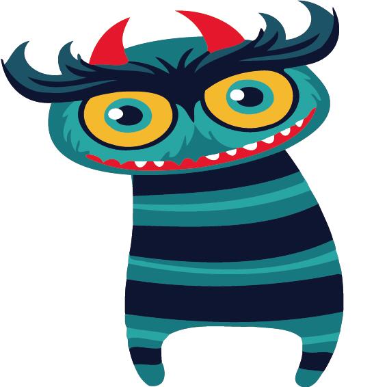 Paint by numbers | Children Painting kit Monster with horns | kids easy | Figured'Art