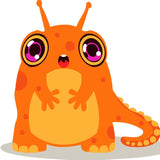 Paint by numbers | Children Painting kit Orange Monster | kids easy | Figured'Art