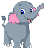 Paint by numbers | Children Painting kit Little Elephant | kids easy | Figured'Art