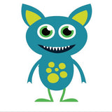 Paint by numbers | Children Painting kit Little blue Monster | kids easy | Figured'Art