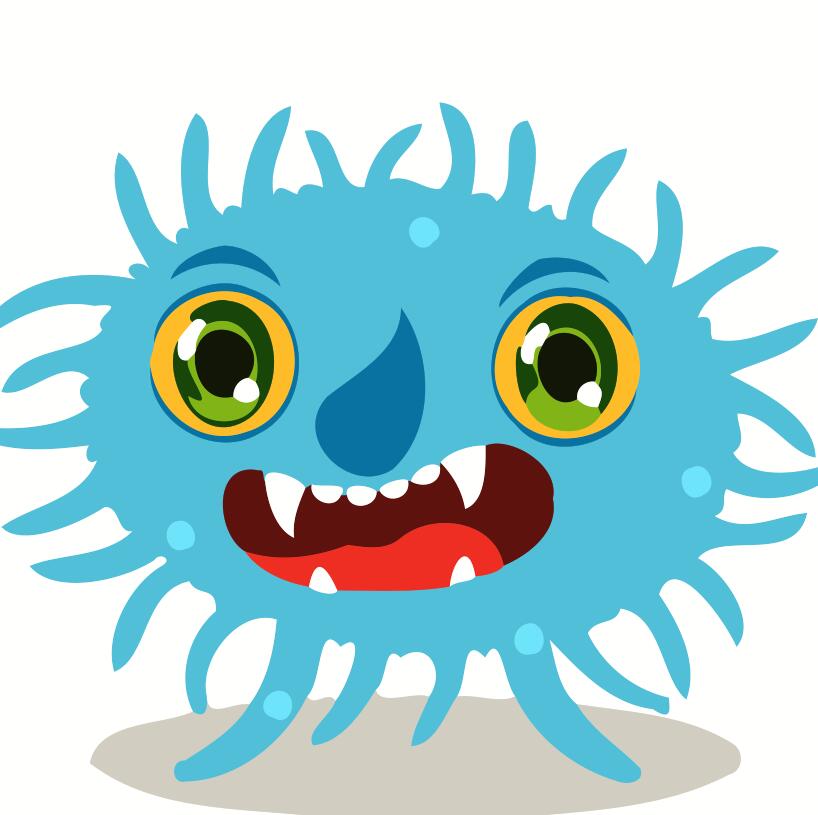 Paint by numbers | Children Painting kit Little Blue and round Monster | kids easy | Figured'Art