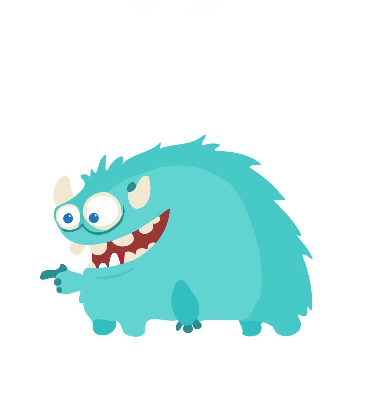 Paint by numbers | Children Painting kit Small Monster | kids easy | Figured'Art