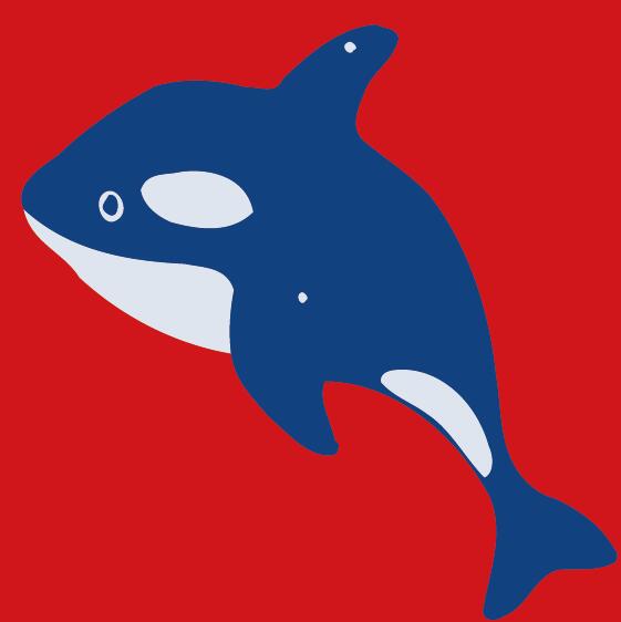 Paint by numbers | Children Painting kit Small Orca | kids easy | Figured'Art