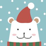 Paint by numbers | Children Painting kit Small Polar Bear | kids easy | Figured'Art