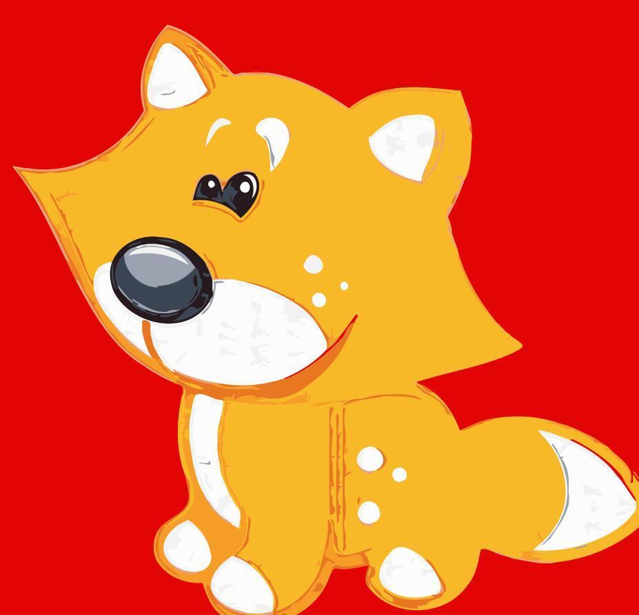 Paint by numbers | Children Painting kit Little fox and red background | kids easy | Figured'Art