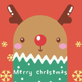 Paint by numbers | Children Painting kit Little Christmas Reindeer with red nose | kids easy | Figured'Art