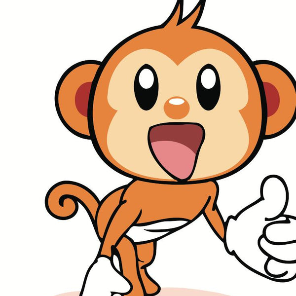 Paint by numbers | Children Painting kit Little Monkey with Smile | kids easy | Figured'Art