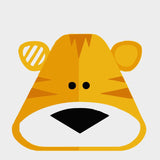 Paint by numbers | Children Painting kit Small Tiger | kids easy | Figured'Art