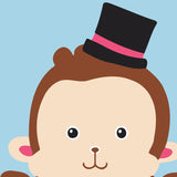 Paint by numbers | Children Painting kit Monkey with Hat | kids easy | Figured'Art