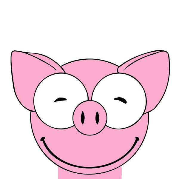 Paint by numbers | Children Painting kit Pig Smile | kids easy | Figured'Art