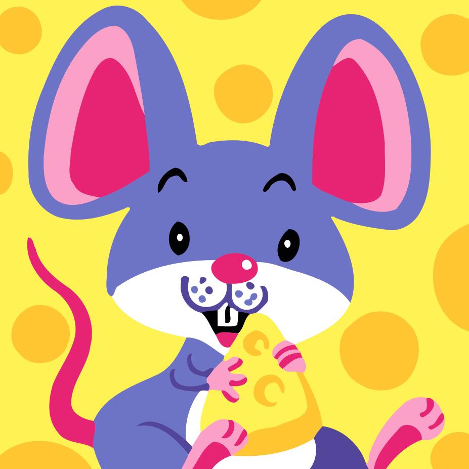 Paint by numbers | Children Painting kit Mouse with Cheese | kids easy | Figured'Art