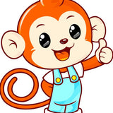 Paint by numbers | Children Painting kit Super Monkey | kids easy | Figured'Art