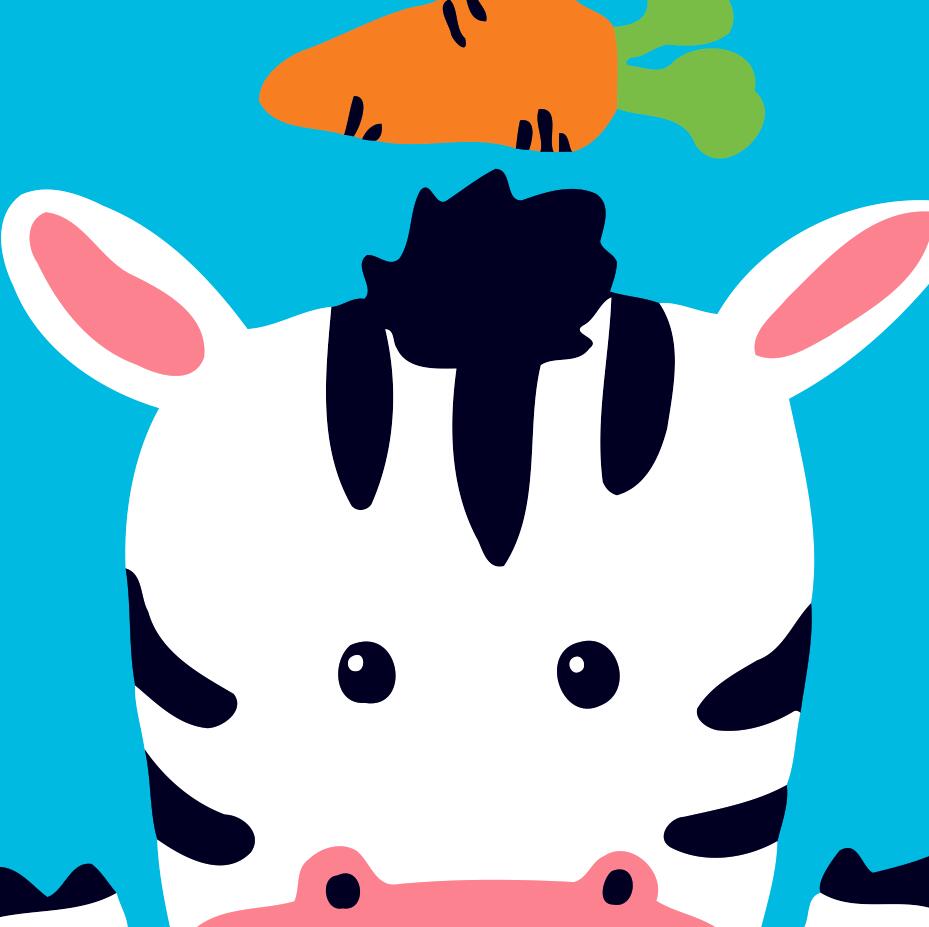 Paint by numbers | Children Painting kit Zebra | kids easy | Figured'Art