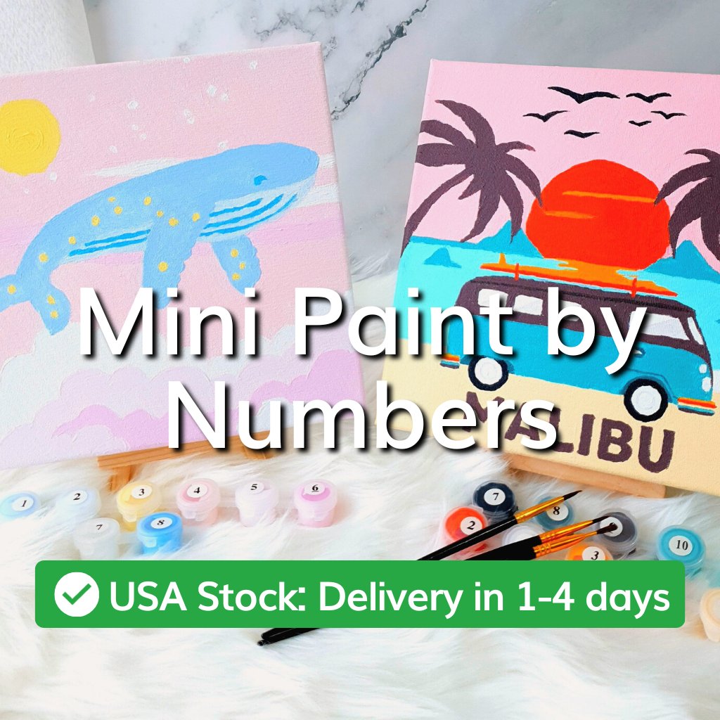 Mini Paint by numbers kits in Small Format. Delivery in 1-4 Days ...