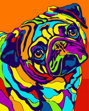 Load image into Gallery viewer, paint by numbers | Dog and Pop Art colors | animals dogs easy new arrivals Pop Art | FiguredArt