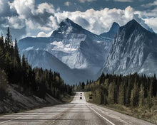 Load image into Gallery viewer, paint by numbers | Driving in the Mountains | advanced landscapes mountains new arrivals | FiguredArt
