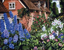 Load image into Gallery viewer, paint by numbers | Beautiful Garden | flowers intermediate new arrivals | FiguredArt
