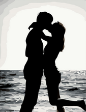 Load image into Gallery viewer, paint by numbers | Romantic Kiss | easy new arrivals romance | FiguredArt