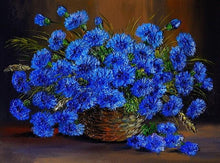 Load image into Gallery viewer, paint by numbers | Beautiful Blue Flowers | advanced flowers new arrivals | FiguredArt